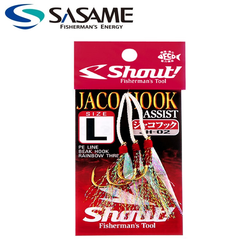 Assist Jaco Hook glow JH-03 Size M Shout Pêche Hameçons Metal Jig Pe